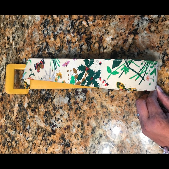 Rare Vintage Floral Gucci Belt SzXS main image 7